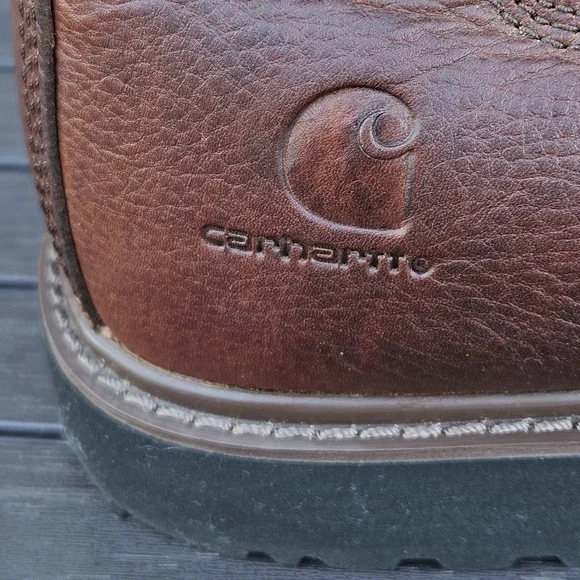Carhartt 4 Waterproof Romeo Work Ankle Boots Brown Leather CMS4100 Mens 10.5